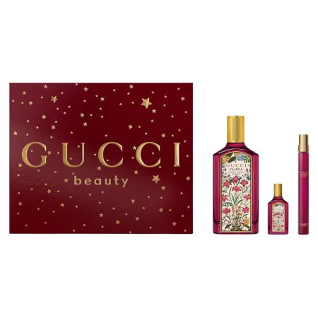 GUCCI GIFT SET FLORA GORGEOUS GARDENIA INTENSE EDP 100ML + 5ML + 10ML