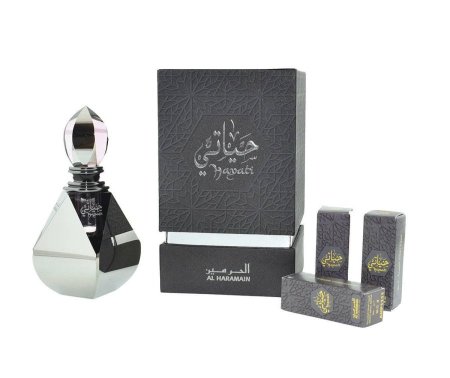 Al Haramain - Hayati Perfume Oil 4PCS Unisex 3ML + 3refillable bottles 3ML